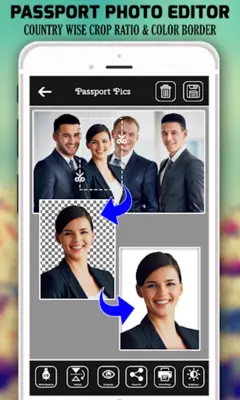 Passport Size Photo Maker android App screenshot 2